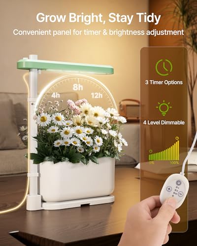 SUNCOZE Hydroponics Growing System Kit with 3 Pods – Full Spectrum LED Grow Light, Adjustable Height Indoor Herb Garden, Compact Hydroponic System for Beginners，Gardening Gifts - Thumbnail 2