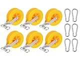 Venussar 6 Pack Cable Pulley Set, Cable Installation Pulley with Carabiner, Holds up to 20 CAT5 & 6, Wire Pulling Tools for Low Voltage Electrical, Network, Coax Cables