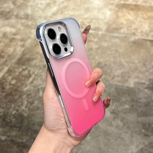 Coque iPhone 11 Pro rose rigide et mate au design dégradé