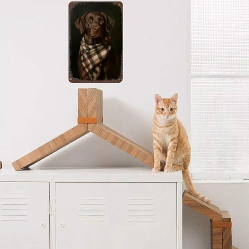 Panneau décoratif de chien de chasse chocolat mural facile à poser