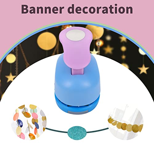 Tech-P Creative Life 2"+1"+5/8" Inch Punch Set Circle Hand Press Album Cards Paper Craft Punch,Card Scrapbooking Engraving Kid Cut Diy Paper Craft Punch. (Circle) #TOP4