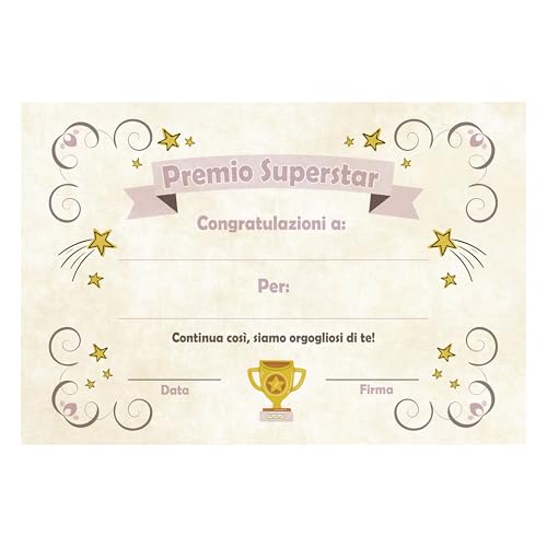 Idée cadeau pour fille originale – Parchemin Super Star pour fille – Gadgets pour enfants