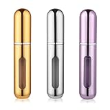 STSFI Travel Perfume Bottle Refillable Tsa Approved Misting Spray Bottles, Travel Perfume Holder and Portable Cologne Sprayer, Pocket Perfume Fill from Bottom