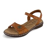 CUSHIONAIRE Women's Bloom comfort sandal with +Comfort Foam and Wide Widths Available, Tan 8.5 W