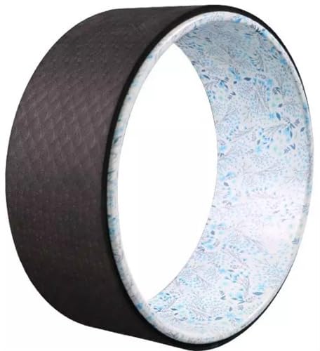 French Fitness 12.5x5 Yoga Wheel – Non-Slip, Durable for Stretching, Backbends, Inversions, Core Strength, Posture Alignment – Premium Yoga Tool for All Levels