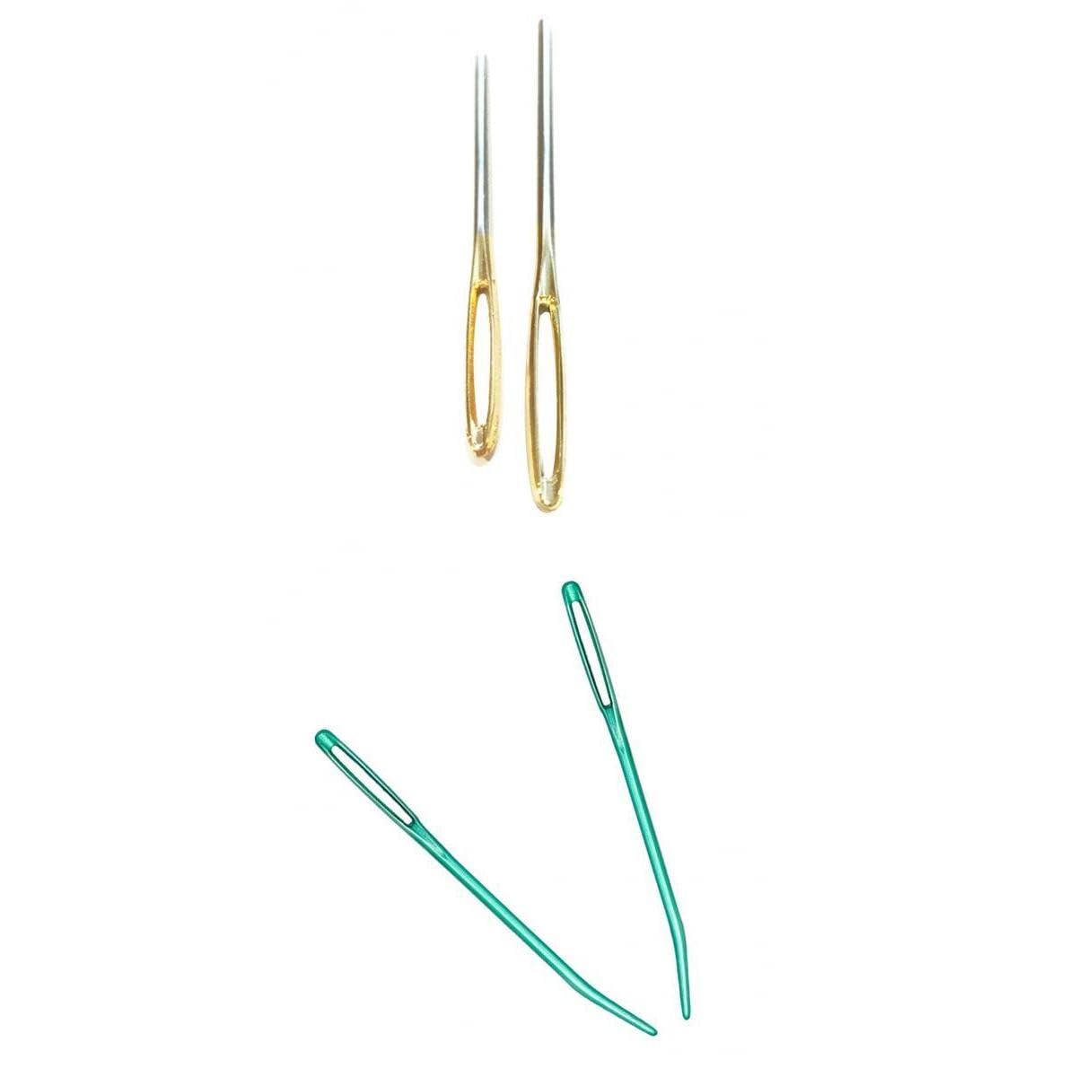 Enakshi® 2pcs Bent Tip Tapestry Needles + 2pcs Blunt Needles Large-Eye Sewing Needle|Crafts | Sewing | Hand Sewing Needles & Accs | Hand Sewing Needles-image-46