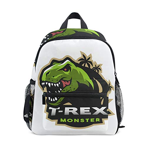 Mochila para niños Dinosaurio T Rex Kindergarten Preescolar Bolsa para niñas de pequeños