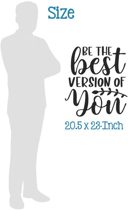 Miniatura 5 de Be The Best Version You Quote Decals for Wall - Vinyl Wall Art for Positivity - Quotes Wall Decor for Office, Kids Bedroom, Classroom - Matte Vinyl