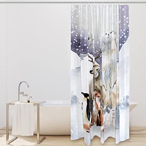 Rideau de douche imperméable de qualité supérieure imprimé faune - 3