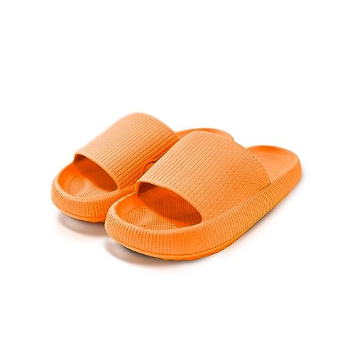 Image of Cloud Slides For Women And Men - Comfy Non Slip Indoors Slippers For Shower Spa Pool College Outdoors Slides - Soft And Cozy Open Toe House Sandals Thick Soles