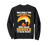 Time Girl Loved Horses Me End Equestrian Gift Cute