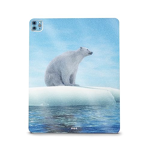 Image of MightySkins Carbon Fiber Skin Compatible with Apple iPad Pro 12.9 inch M2 6th Gen (2022) Full Wrap Kit - Polar Drift | Protective, Durable Textured Carbon Fiber Finish | Easy to Apply | Made in The USA