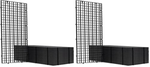Image of LINLAN 12 Pieces 5.9x11.8in (15X30cm) Aquarium Grid Plastic, Fish Tank Divider, Egg Crate for DIY Filtration and Bottom Protection in Aquascaping (Pack of 2)