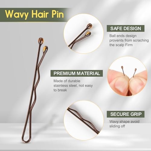 Dysalic Mini Bobby Pins, 150 Count 1.38 Inch Small Hair Bobby Pins With Storage Box For Kids thumb #1