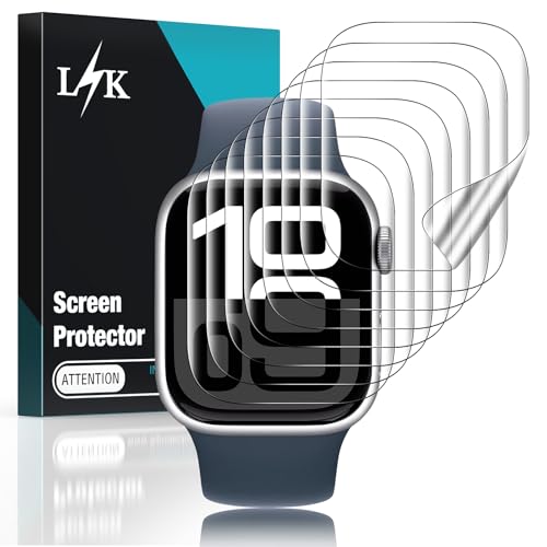 LϟK 8 Pack Protector de Pantalla para Apple Watch Series 11/10
