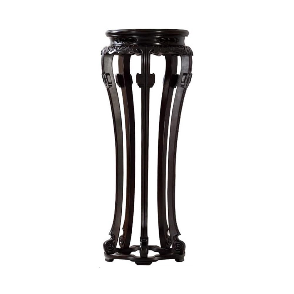 ZENY896V Home Chinese Style Relief Carving Display Stand, Black Acid Branched Wood Bonsai Base Decor