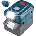 Produktbild EID 150W Wechselrichter Spannungswandler für Makita 18V BL1830 BL1850 BL1860 Akku, DC 18V auf 220V Transformator mit 1AC Port & Dual USB Port 5V 2,4 A& LED-Arbeitslicht Stromwandler
