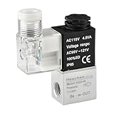 Heschen Electrical Pneumatic Solenoid Valve 2V025-08 110VAC, PT1/4 2 Position 2 Way Normally Closed,For Industrial Control Systems And Equipment