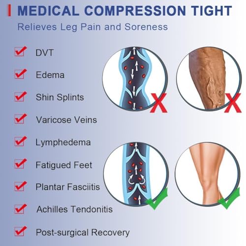 beister medical compression pantyhose women amp men20-30mmhg open toe thigh high compression tights graduated support