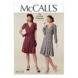 McCall's Damen Schnittmuster 7433, für Hemden, Kleider und Gürtel im Vintage-Stil