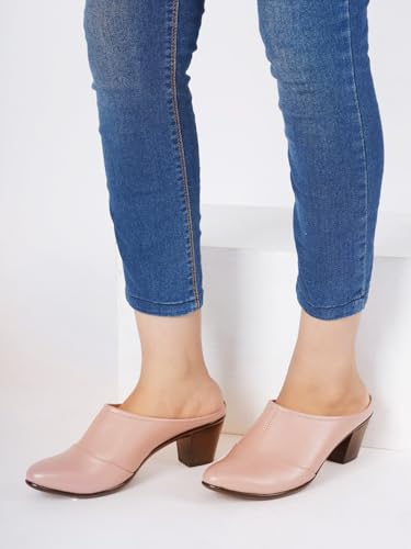 Image of ELLE Women's Slip-On Block Heel Mules