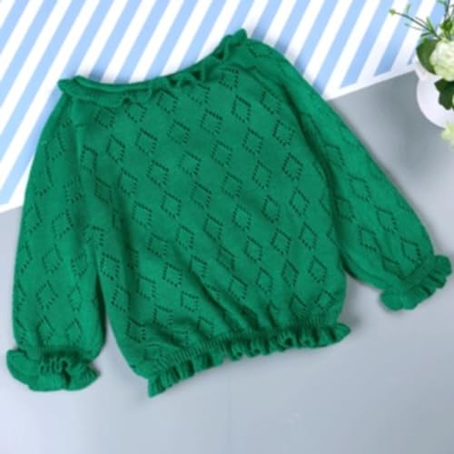 Kids Girls Cardigan Sweater Jacquard Cable-Knit Spring Coat Long Sleeve Cardigan for Baby Girl Fall Winter Clothes2