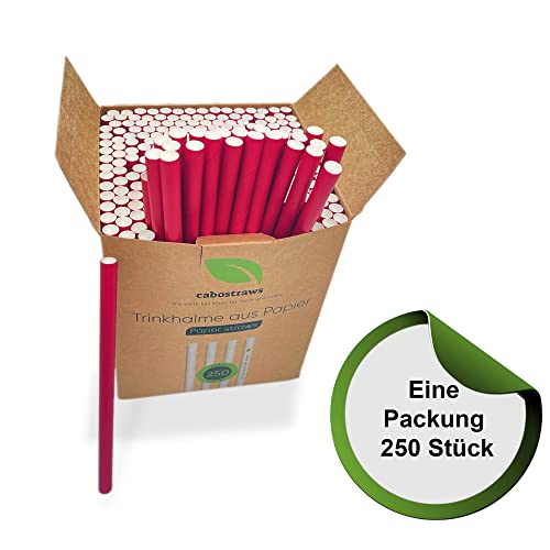 CABOSTRAWS Cannucce di carta ecologiche, colore