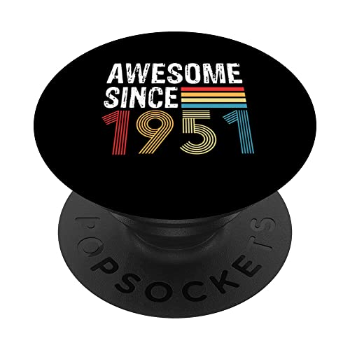 Impresionante Desde 1951 Cumpleaños 1951 Vintage 1951 Año PopSockets PopGrip Intercambiable