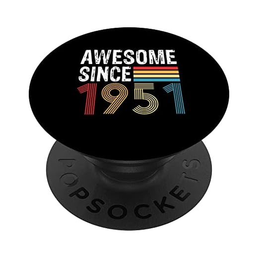 Impresionante Desde 1951 Cumpleaños 1951 Vintage 1951 Año PopSockets PopGrip Intercambiable