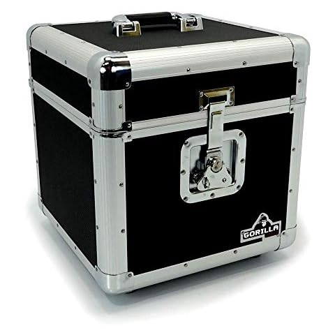 Gorilla DJ LP Vinyl Record Storage Box Case Holds 100pcs 12" Records Cover