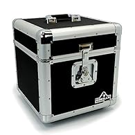Holds up to 100pcs 12" LP records Great as a storage chest for other DJ products Aluminium Corner Guards, Detachable Lid, Strong Latches Light Weight design, Stackable Rubber feet Max weight load 18kgs, Lifetime warranty included