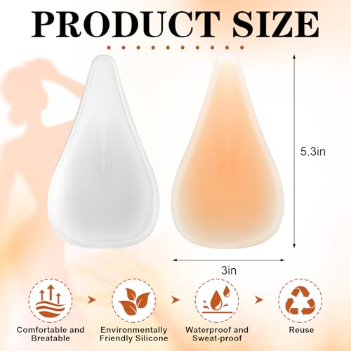 Geyoga 8 Pcs Pads Toes Concealer Seamless Hider Reusable Silicone Anti Cover Insert Guard for Women Girls2