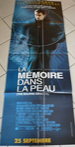 Ma Mémoire Dans La Peau affiche originale 60x120 nostalgie Matt Damon