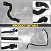 6 Pcs Engine Radiator Coolant Hose, Heater Hose, PCV Pipe, Coolant Inlet & Outlet Pipe Set Compatible with Chevy Cruze 2011-2016 1.4L Replace # 13251447 13251435 13291779 94543097 25193343 55596898