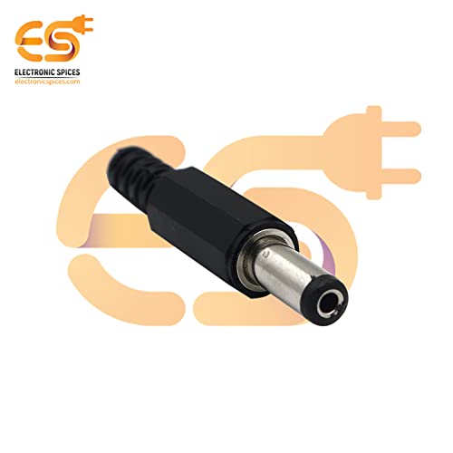 Image of Electronic Spices 5.5mm Male Plug and Female Jack 3 Pin Pcb Panel Mount Dc Power Connector Pack of 50 Pair