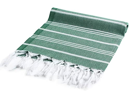 Cacala - Strofinacci Da Cucina In 100% Cotone Turco, Altamente Assorbenti, Morbidi, Ad Asciugatura Rapida, Con Passante Per Appenderlo, Per Bagno, Sport E Cucina, 58,4 X 91,4 Cm, Verde Militare - 5