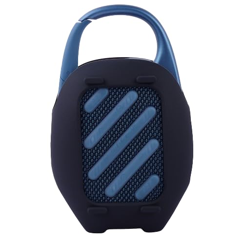 Generic Speaker Case for JBL CLIP5 Shockproof Silicone Protective Cover for JBL CLIP 5 Speaker Shell Waterproof and Dustproof Soft Full Protection Cover Skin Protective Sleeve Accessories (Black)