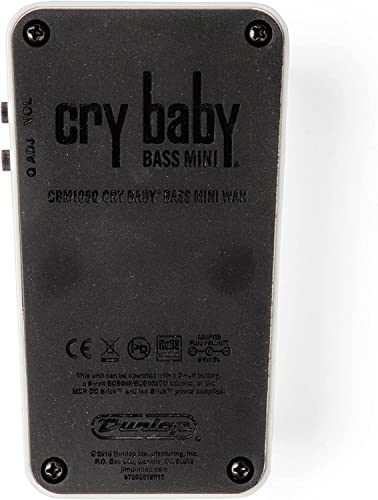 Dunlop Cbm105Q Cry Baby Mini Bass Wah Pedal Bundle With 2 Patch Cables And 2 Instrument Cables #TOP4