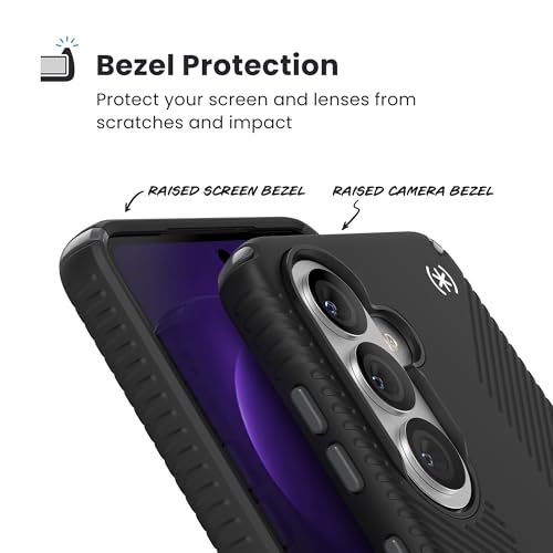 Image of Speck Samsung Galaxy S26 Presidio2 Grip + Magnet Case - Black /Slate Grey