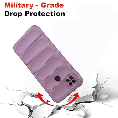 Image of amazon basics Mobile Cover | Full Camera Protection | Liquid Silicon Case | Flexible Bumper Case for Mi Redmi 9 4G / 9C 4G / 9 Activ 4G / Poco C31 4G / C3 4G (Purple)