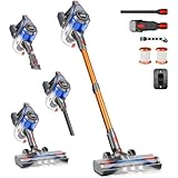 Picture of BSNAW Cordless Stick Vacuum Cleaner - Rechargeable, 35Kpa Powerful Vacuums with Detachable Battery, LED Display, 45Mins Runtime, 8 in 1 Handheld Vacuum for Hardfloor & Carpets Pet Hair, Blue