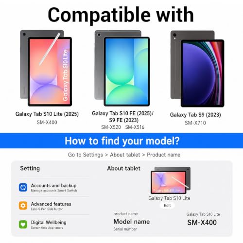 Image of CoBak 2 Pack Screen Protector for Tablet Galaxy Tab S11 / S10 Lite / S10 FE / S9 FE / S9 / S8 / S7 (11 inch & 10.9 inch)