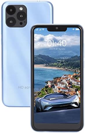 Dpofirs Pro Max Unlocked Smartphones 3G, 6.1 inch HD Screen Cell Phone Cheap, 3GB 32GB Mobile Phone for Android 6, Face Unlock, WiFi, BT,FM, 5MP 8MP, Gifts for Kids Seniors Backup Phone(Light Blue)