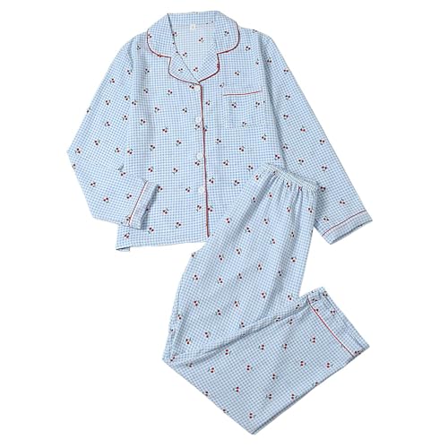 Pyjama manches longues femme vêtement de nuit lounge 2 pièces