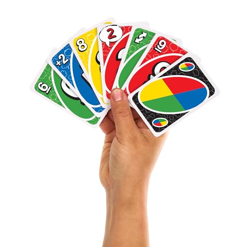Mattel Games UNO House Rules Card Game for Family Evenings, Game Nights, Travel, Camping and Parties, HRL31