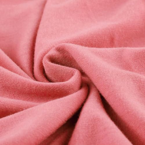 Girls Long Sleeve Shirts Kids Crewneck Knot Front Base Layer Tops Pink - image 4