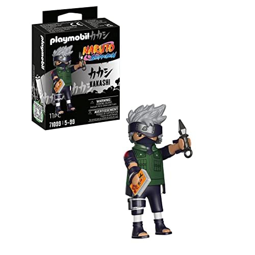 PLAYMOBIL Naruto Shippuden 71099 Kakashi con Perro, Kunai y Libro, diversión de Juego Creativo para Fans del Anime con Grandes Detalles y Extras auténticos, 11 Piezas, a Partir de 5 años