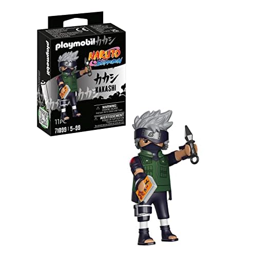Playmobil 71099 Kakashi - Naruto - Héros Issu de la série d'anime - pour reconstituer des scènes légendaires ou Inventer de Nouvelles Histoires - Dès 5 Ans