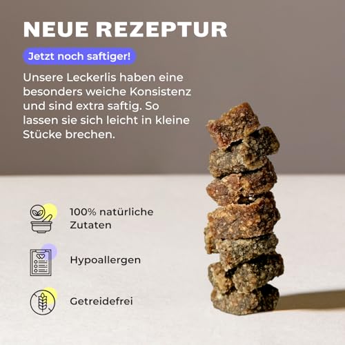 HEY HOLY Premium Hundeleckerlis für Retriever 100% getreidefrei | Hunde Snacks | 6 x 200 g Leckerli für ausgewachsene Retriever mit Lamm | Hochverträglich aus natürlichen Zutaten