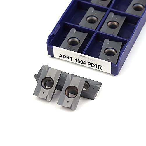 APKT1604 PDTR LT30 LAMINA Carbide CNC Lathe Tool Cutter APKT1135 PDTR APMT1135 PDTR Tungsten Carbide Milling Blades (Color : APKT1604 PDTR LT30, Size : 10pcs (1 box))